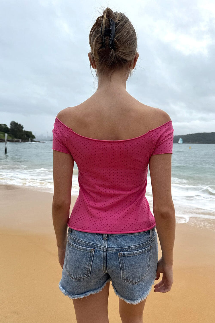 Brandy Melville Signature | Bonnie Polka Dots Top