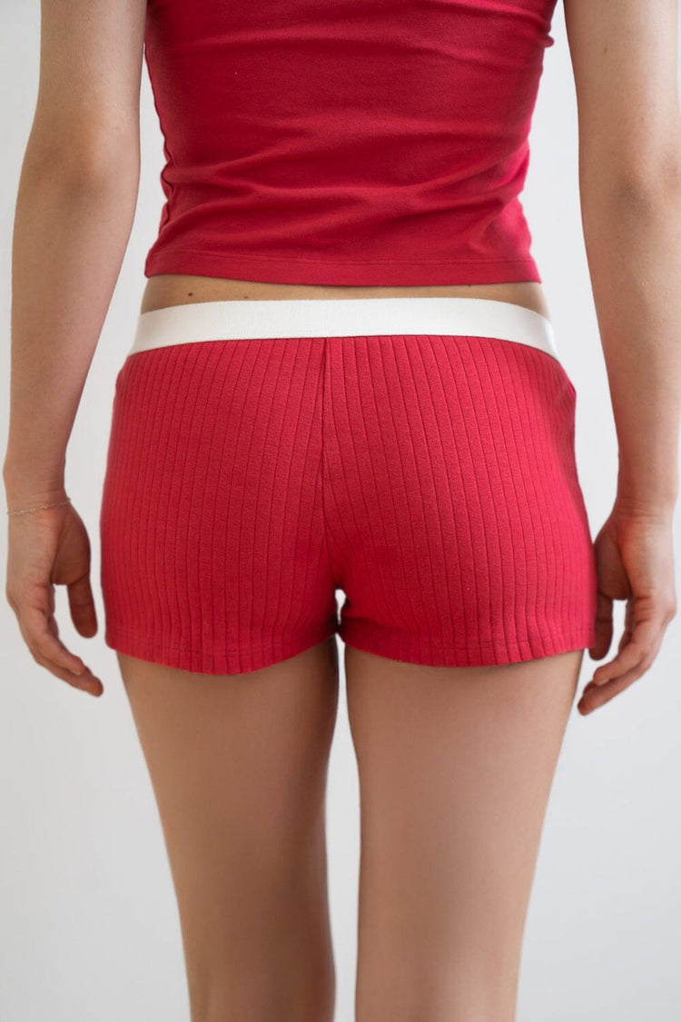 Brandy Melville Signature | Boy Short Thick Ribbed Underwear