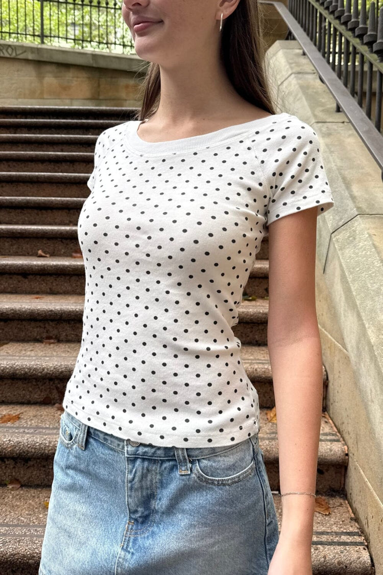Brandy Melville Discount | Ginny Polka Dot Top