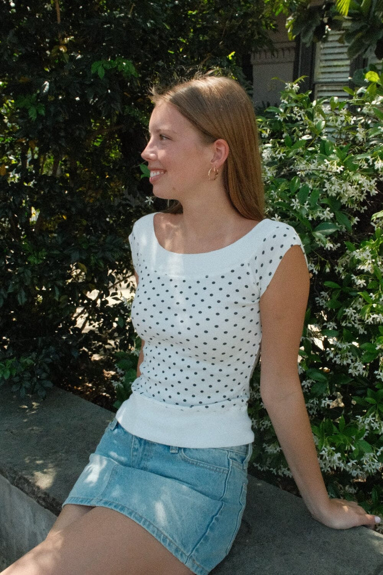 Brandy Melville Exclusive | Ginny Polka Dot Top