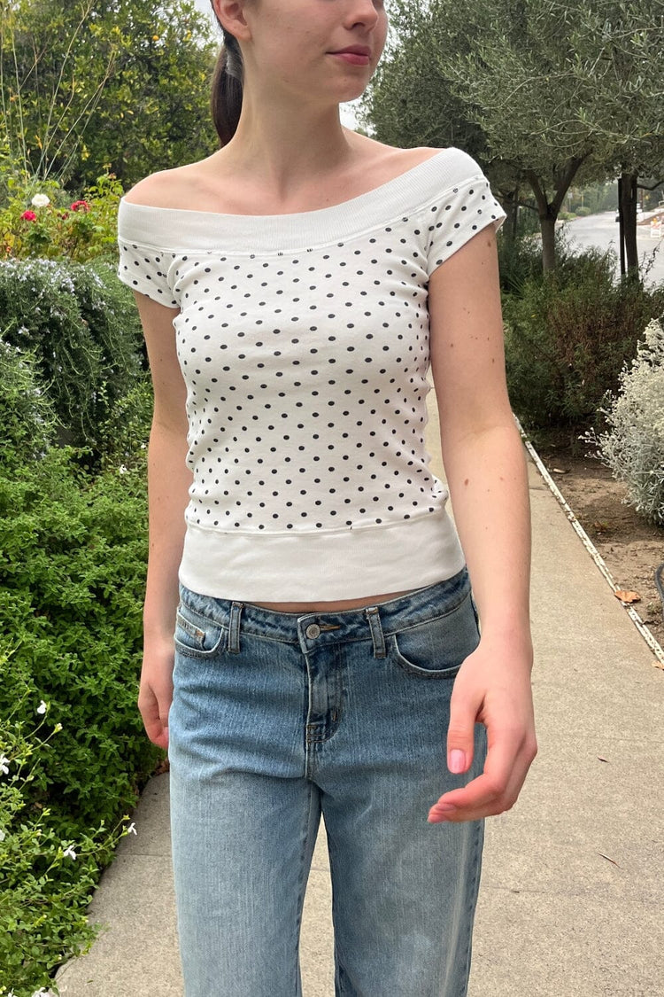 Brandy Melville Exclusive | Ginny Polka Dot Top