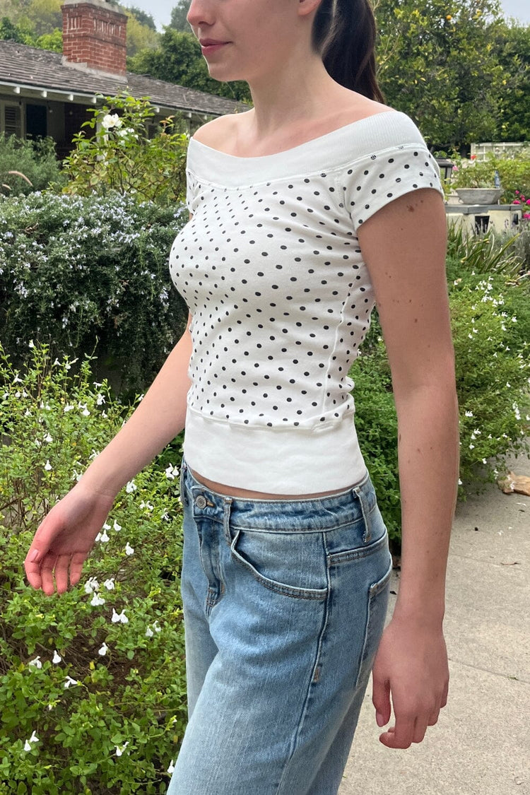 Brandy Melville Exclusive | Ginny Polka Dot Top