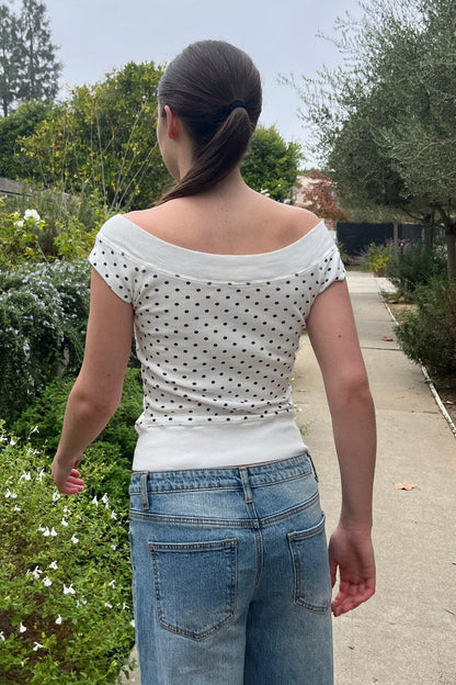 Brandy Melville Exclusive | Ginny Polka Dot Top