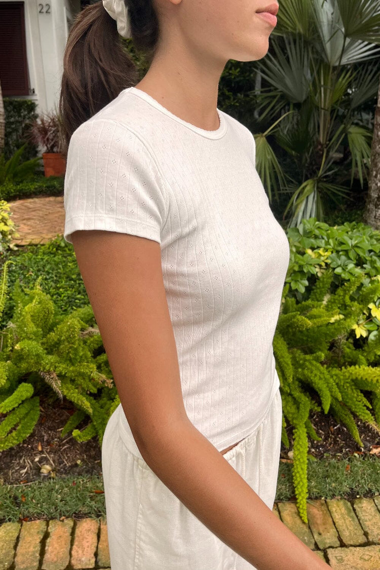 Brandy Melville Popular | Hailie Eyelet Top