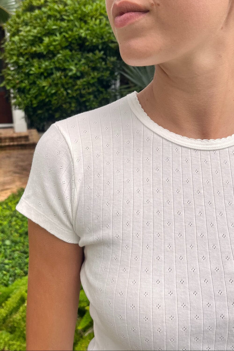 Brandy Melville Popular | Hailie Eyelet Top