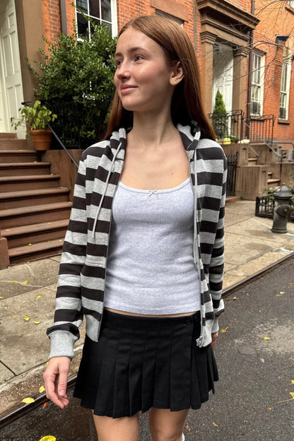 Brandy Melville Great Value | Christy Striped Hoodie