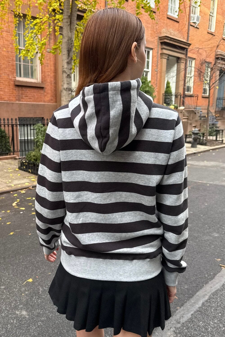 Brandy Melville Great Value | Christy Striped Hoodie