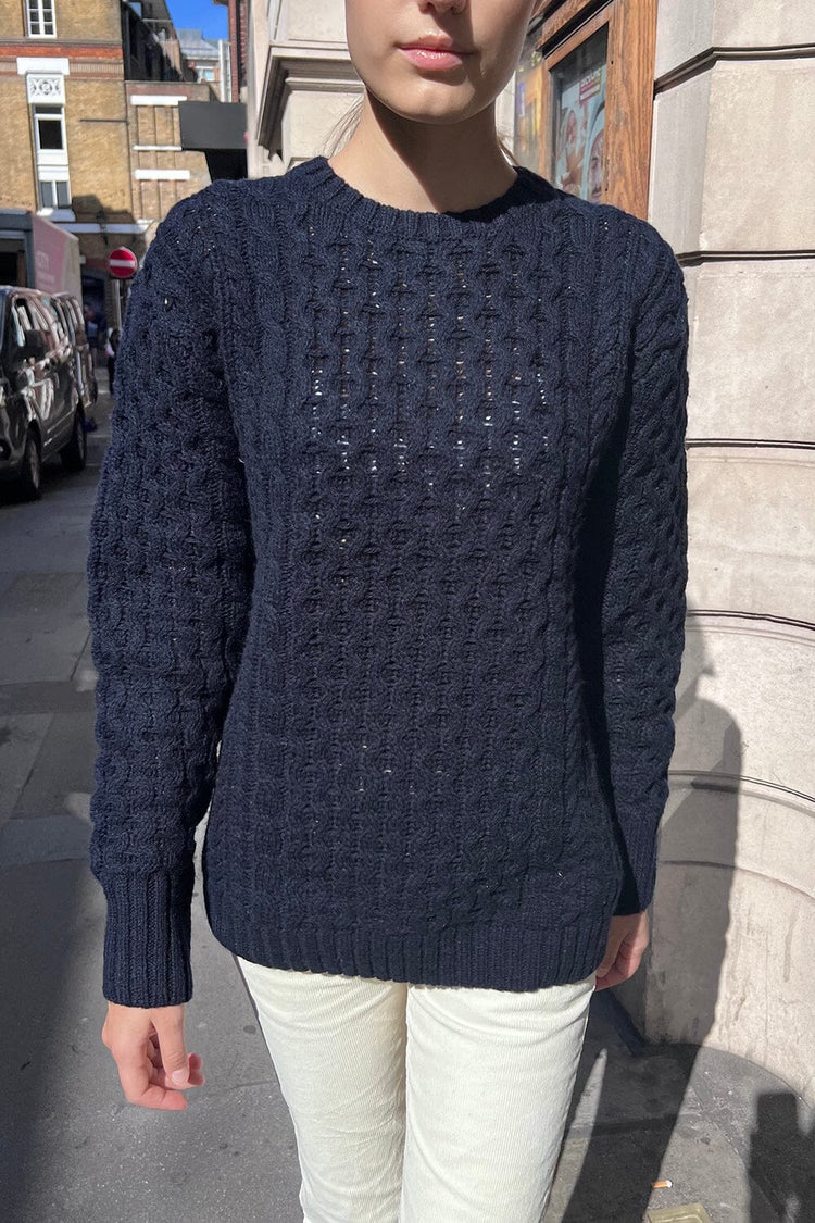 Brandy Melville Smart Buy | Winona Heavy Wool Cable Knit Sweater