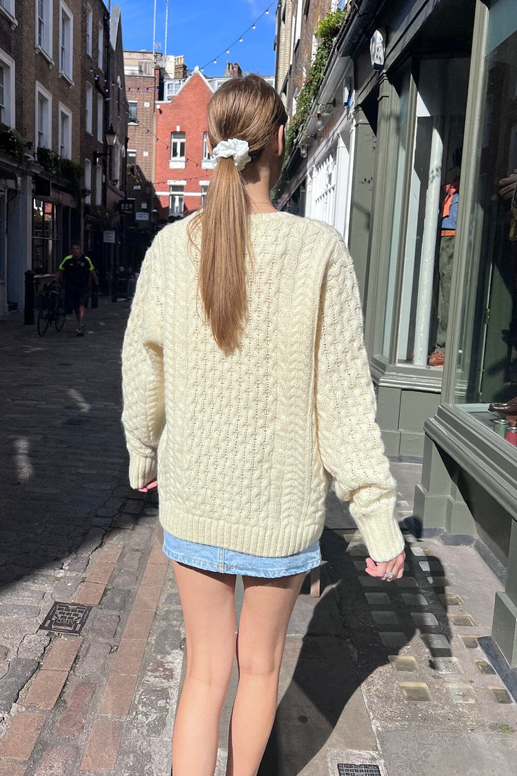 Brandy Melville Smart Buy | Winona Heavy Wool Cable Knit Sweater