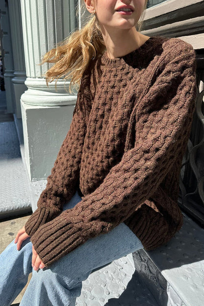 Brandy Melville Smart Buy | Winona Heavy Wool Cable Knit Sweater