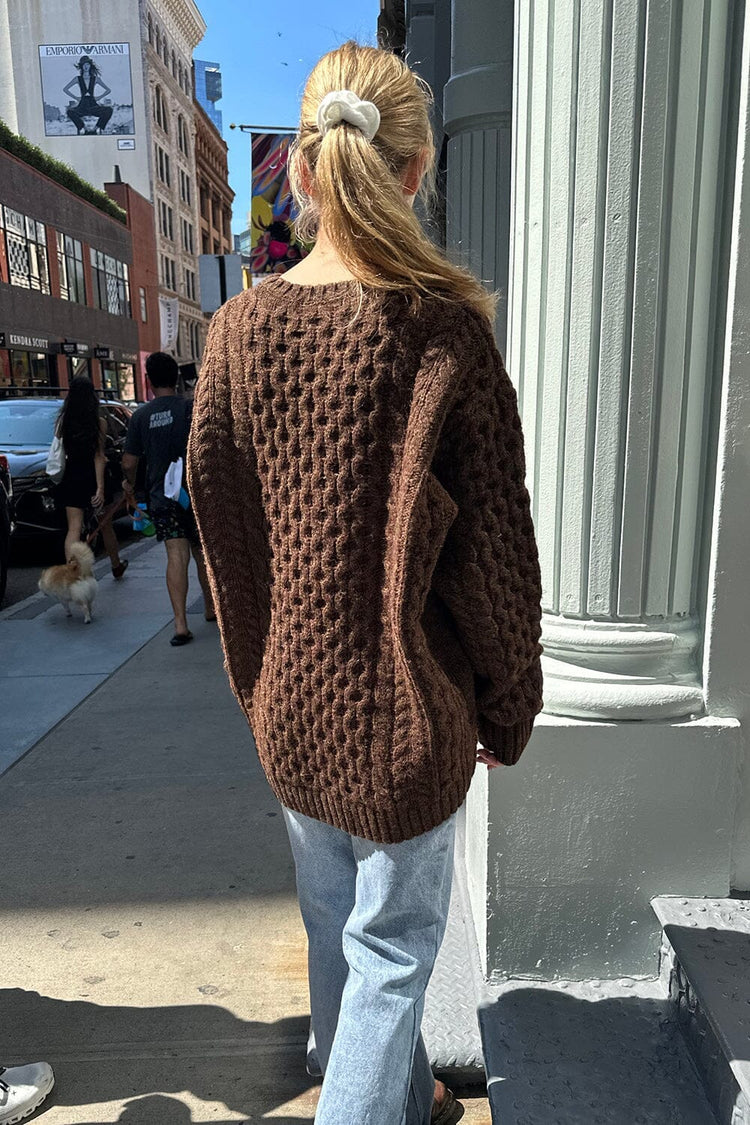 Brandy Melville Smart Buy | Winona Heavy Wool Cable Knit Sweater