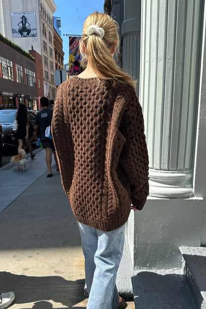Brandy Melville Smart Buy | Winona Heavy Wool Cable Knit Sweater