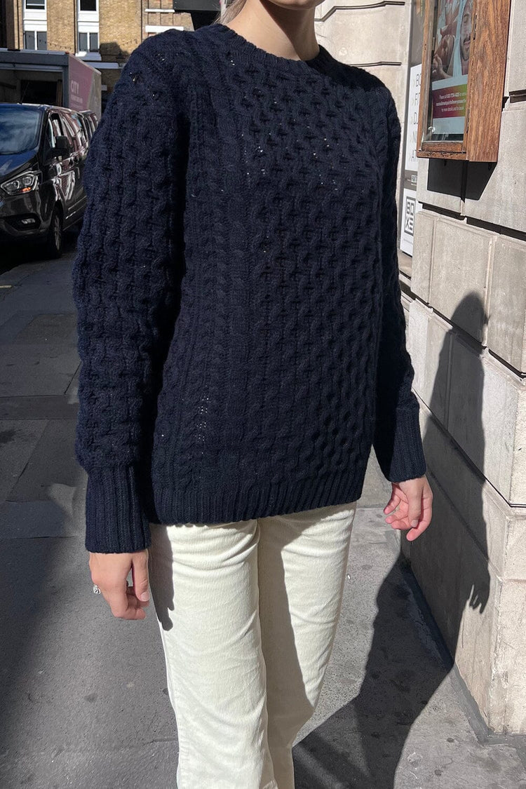 Brandy Melville Smart Buy | Winona Heavy Wool Cable Knit Sweater