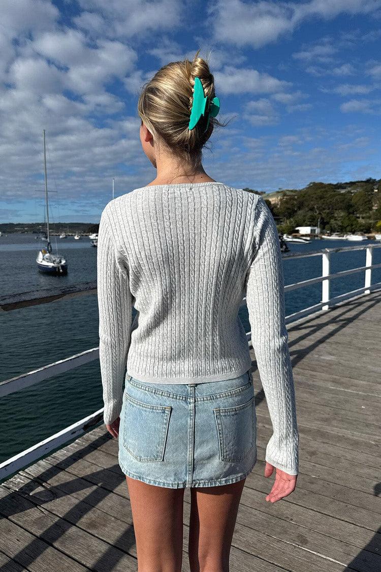 Brandy Melville Essential | Zoe Cable Knit Cardigan