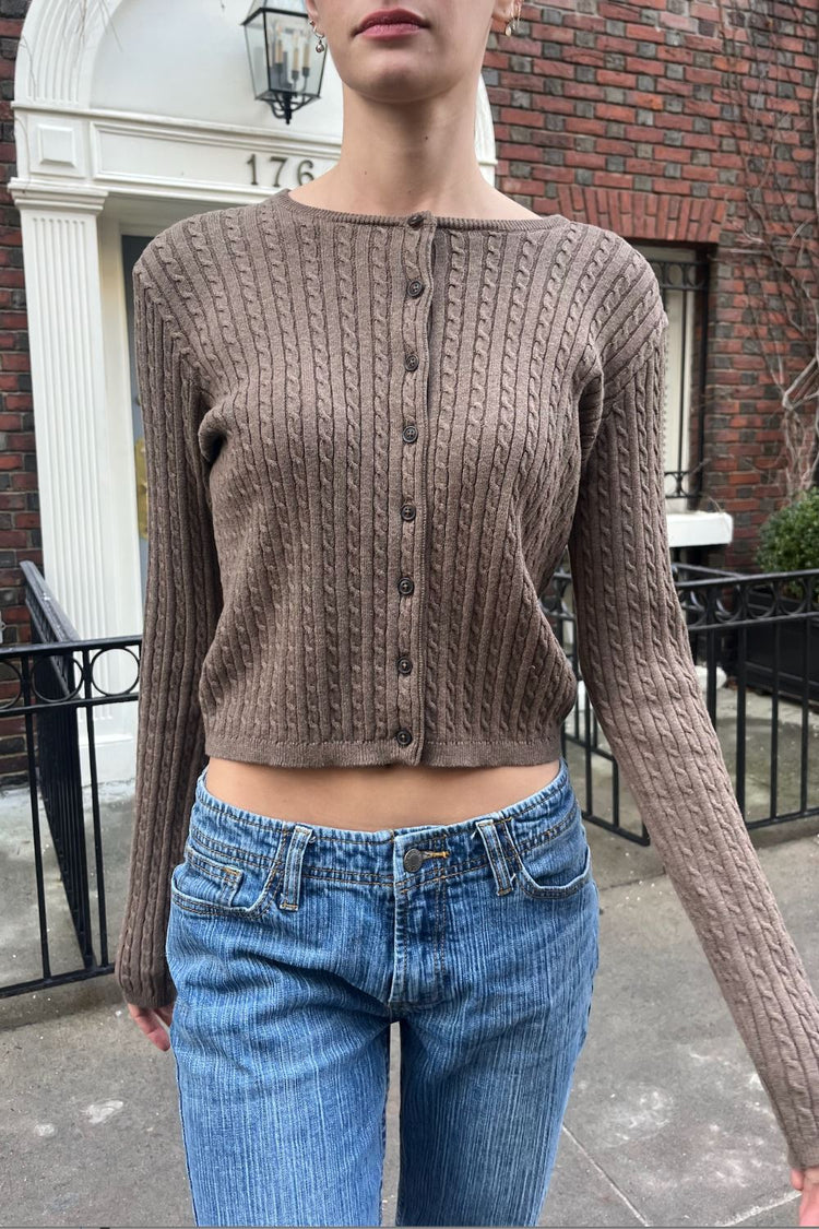 Brandy Melville Essential | Zoe Cable Knit Cardigan
