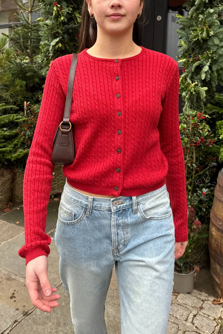Brandy Melville Essential | Zoe Cable Knit Cardigan