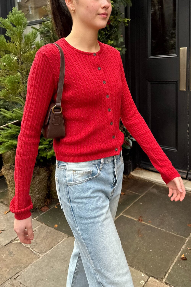 Brandy Melville Essential | Zoe Cable Knit Cardigan