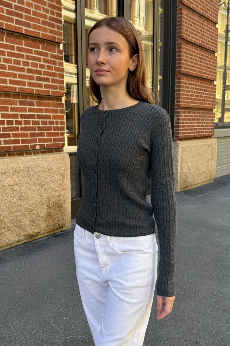 Brandy Melville Essential | Zoe Cable Knit Cardigan