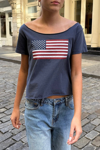 Brandy Melville Sale | Robyn American Flag Top