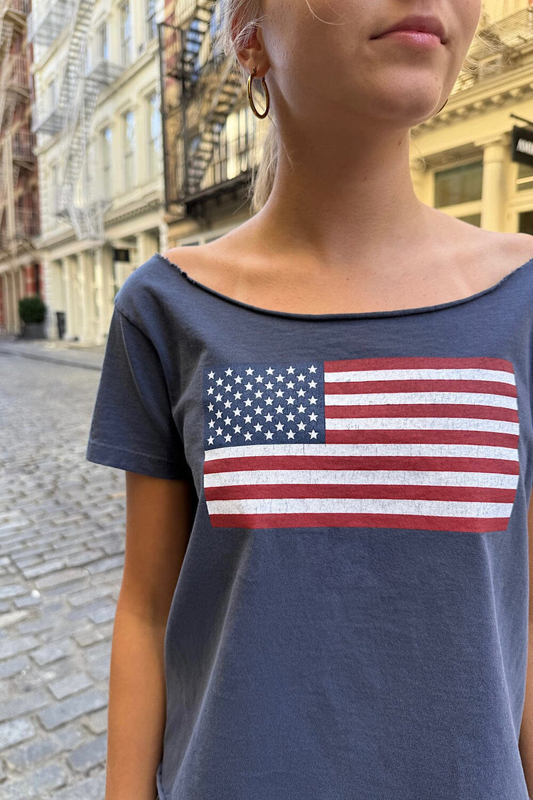 Brandy Melville Sale | Robyn American Flag Top