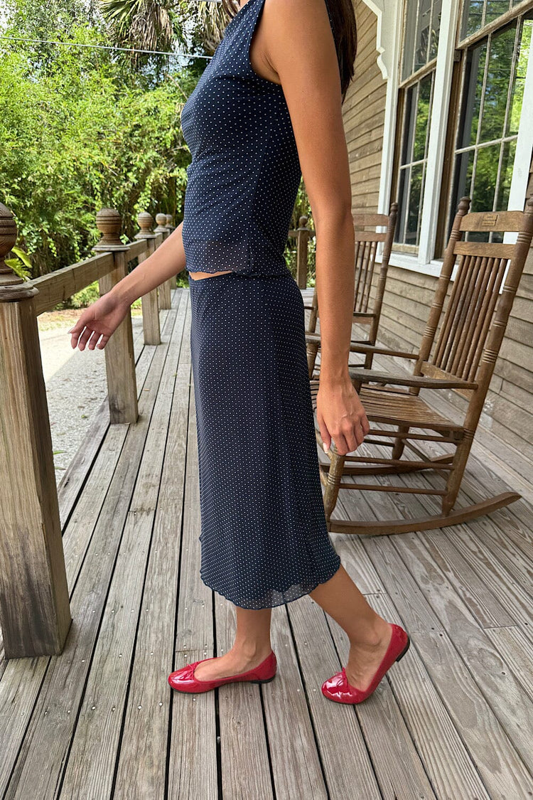 Brandy Melville New | Sephira Polka Dots Midi Skirt