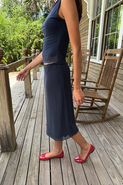 Brandy Melville New | Sephira Polka Dots Midi Skirt