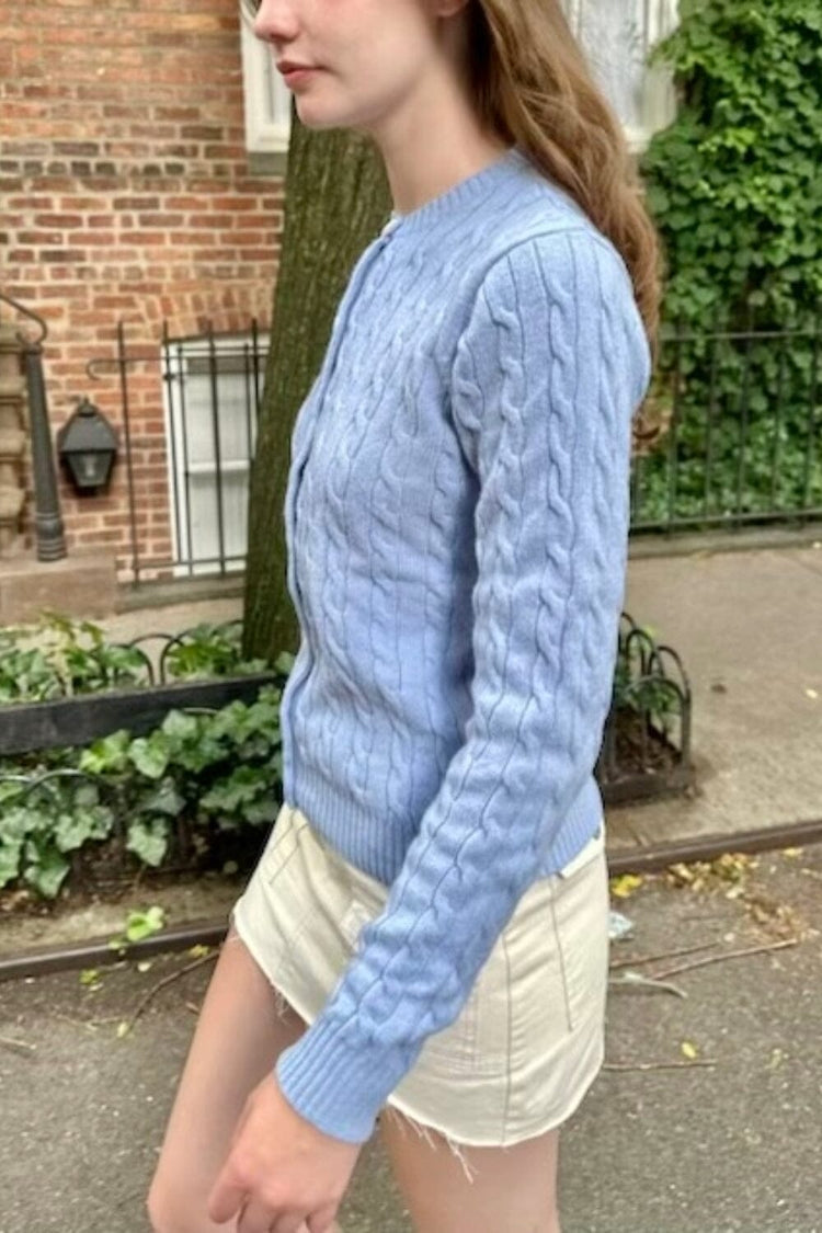 Brandy Melville Best Seller | Olsen Wool Cable Knit Cardigan