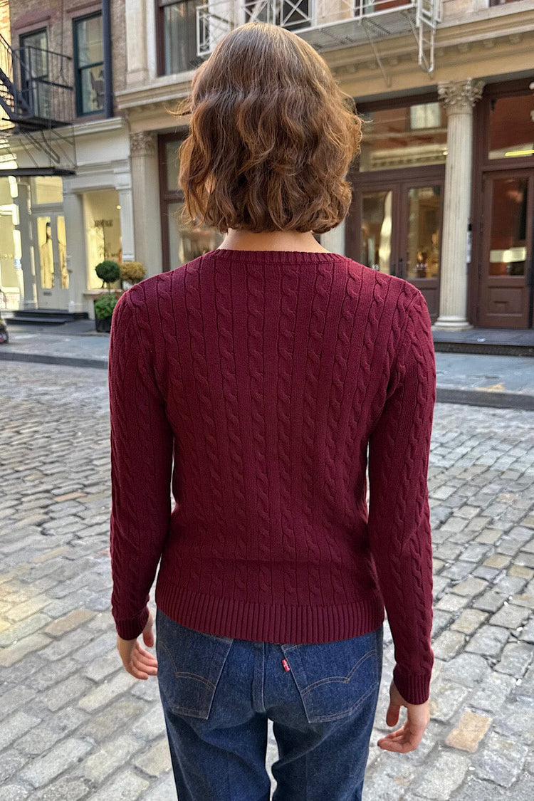Brandy Melville Featured | Amalie Cable Knit Cardigan