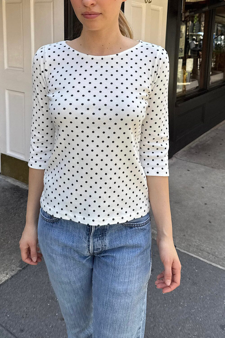 Brandy Melville Latest | Jennie Polka Dots Top