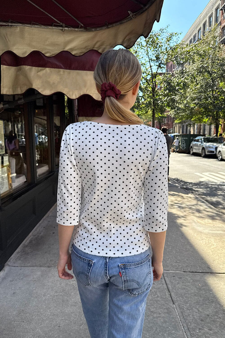 Brandy Melville Latest | Jennie Polka Dots Top
