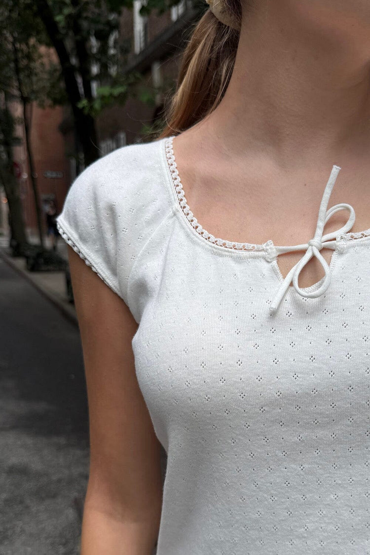 Brandy Melville Special Offer | Noa Eyelet Top