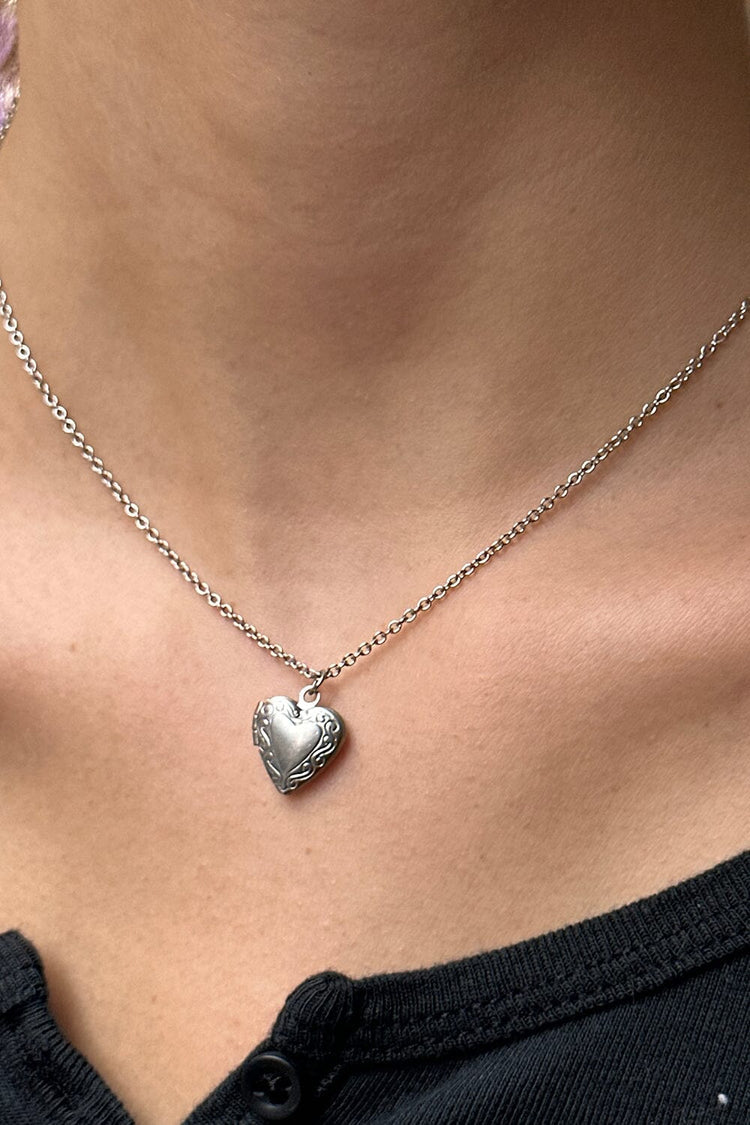 Brandy Melville Deals | Stainless Steel Heart Locket Necklace