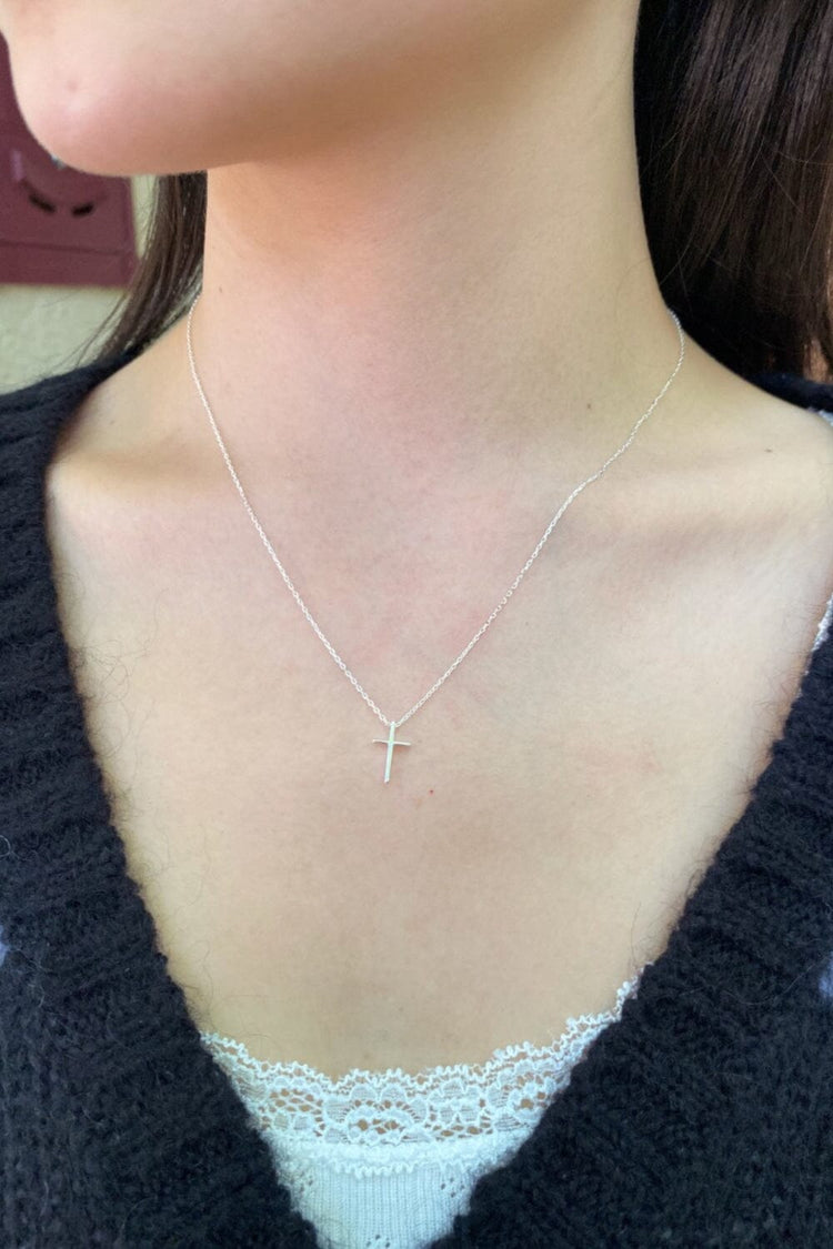 Brandy Melville Discount | Sterling Silver Cross Necklace