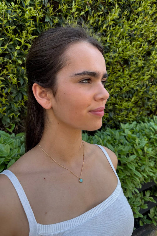 Brandy Melville Premium | Turquoise Gem Necklace