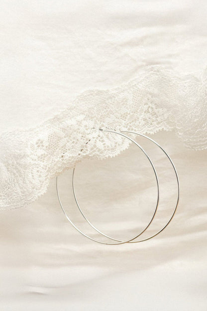 Brandy Melville Signature | Thin Hoop Earrings