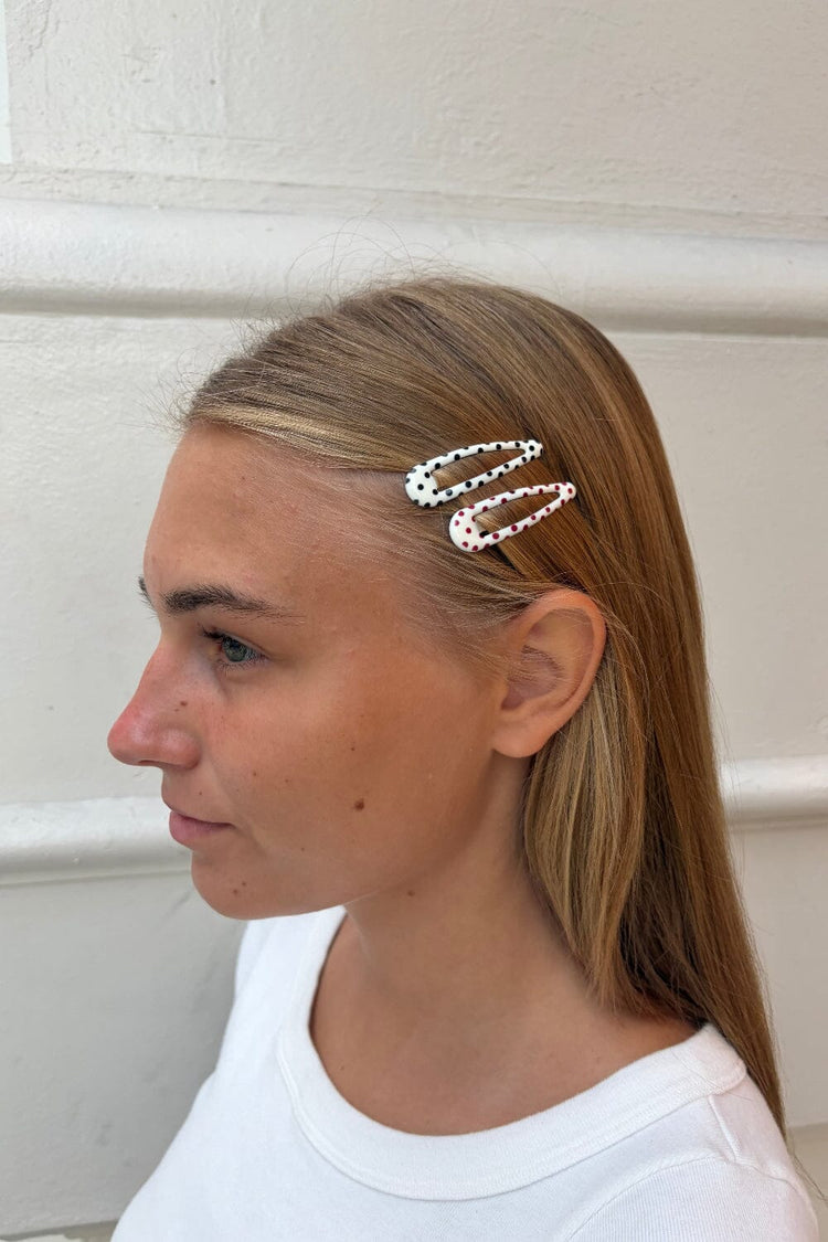 Brandy Melville Essential | Polka Dot Hair Clips