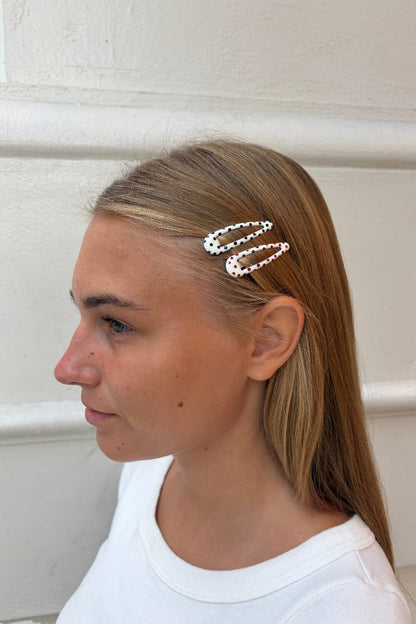 Brandy Melville Essential | Polka Dot Hair Clips