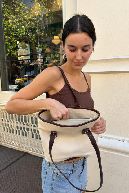 Brandy Melville Exclusive | Buckle Canvas Shoulder Bag