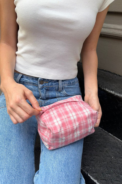 Brandy Melville Customer Favorite | Plaid Makeup Bag