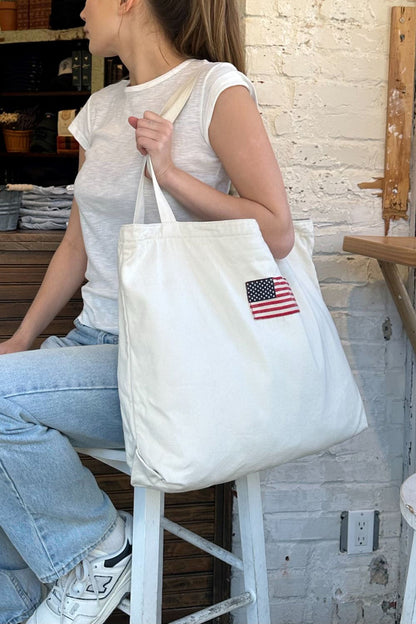 Brandy Melville Deals | American Flag Tote Bag