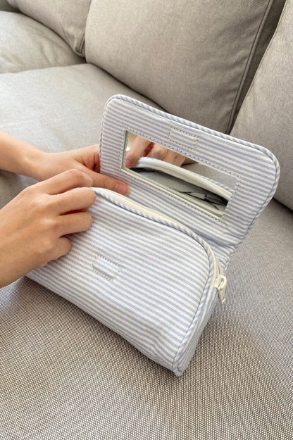Brandy Melville Premium | Stripe Makeup Bag