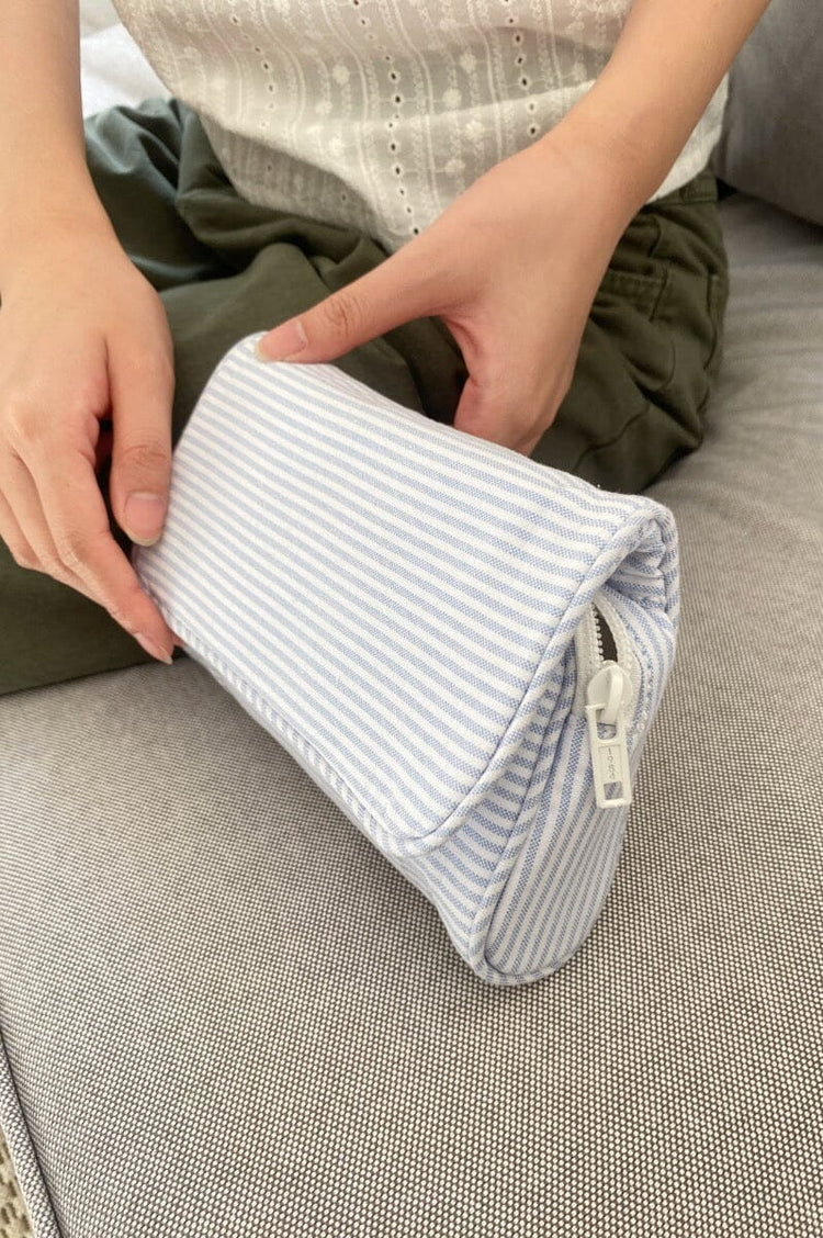 Brandy Melville Premium | Stripe Makeup Bag