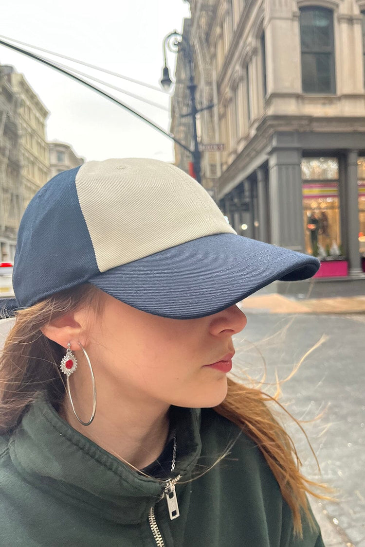 Brandy Melville New | Katherine Navy Colorblock Baseball Cap