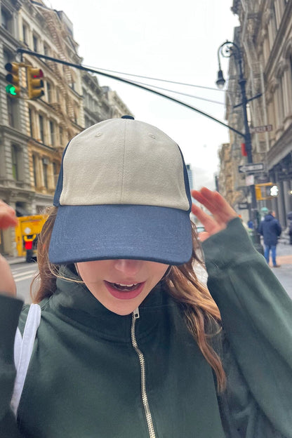 Brandy Melville New | Katherine Navy Colorblock Baseball Cap