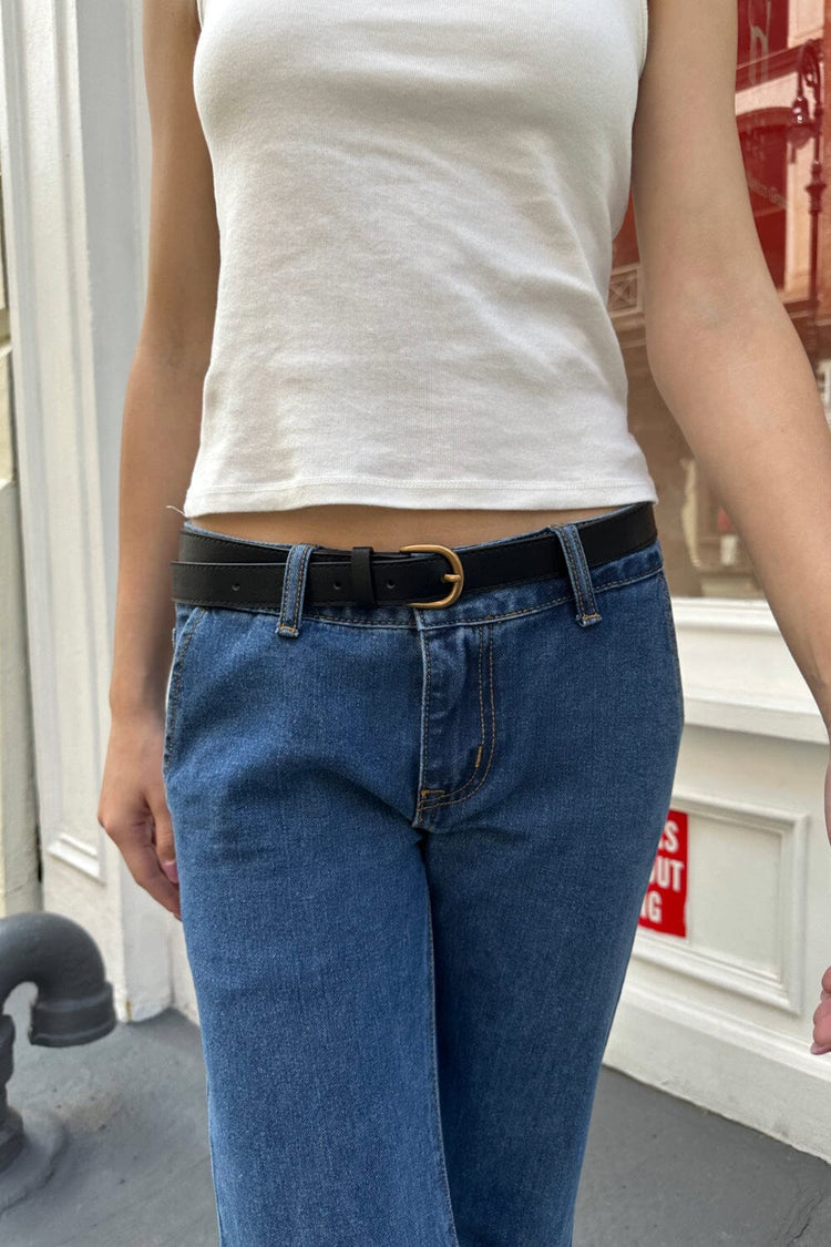 Brandy Melville Classic | Faux Leather Buckle Belt