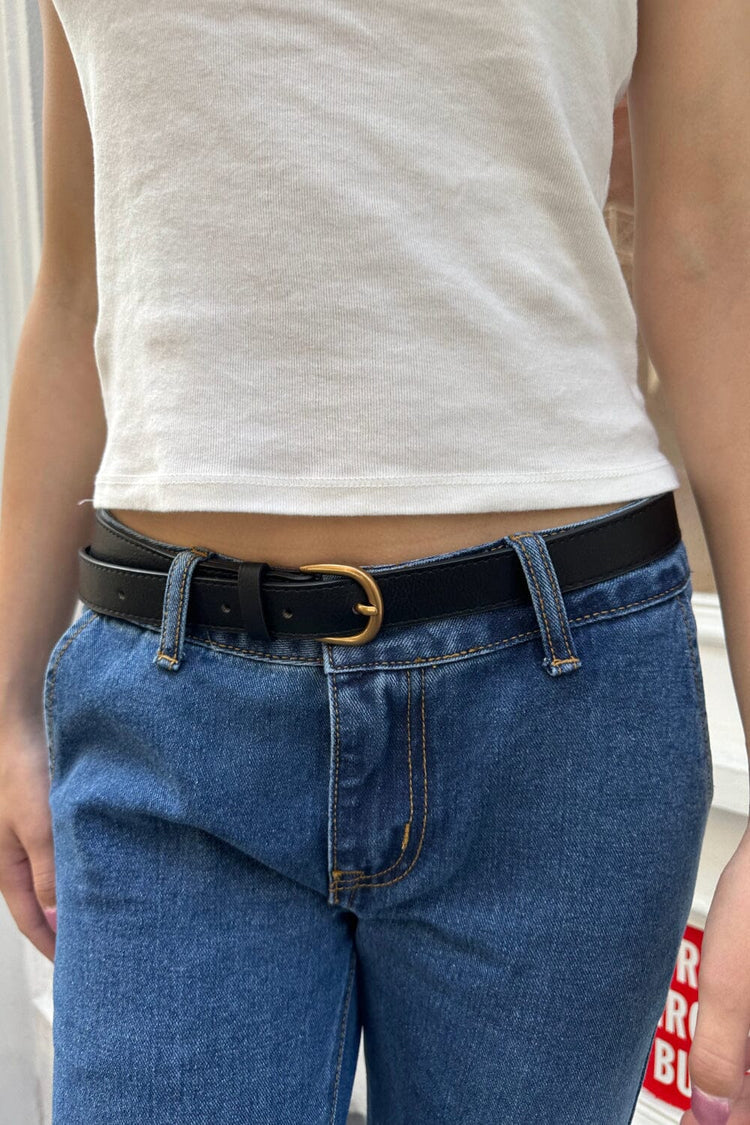 Brandy Melville Classic | Faux Leather Buckle Belt