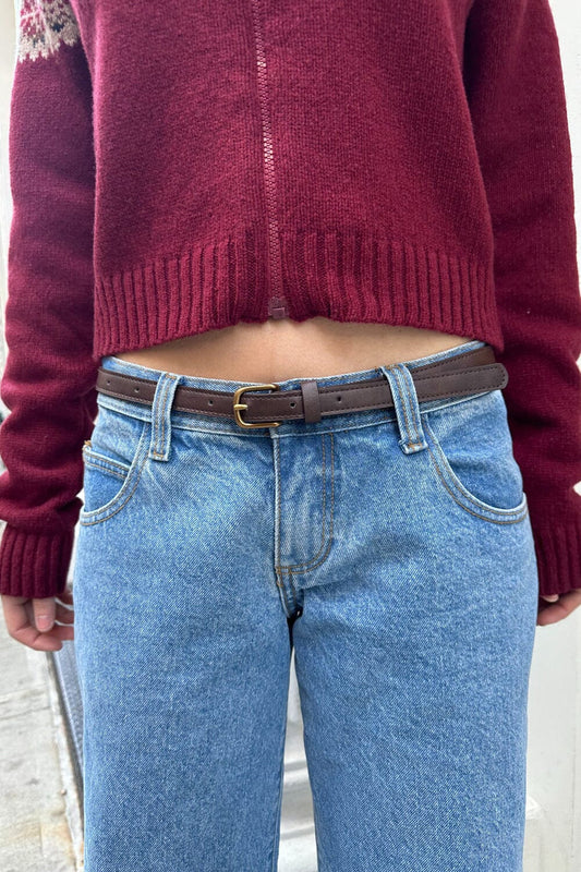 Brandy Melville Sale | Faux Leather Buckle Belt