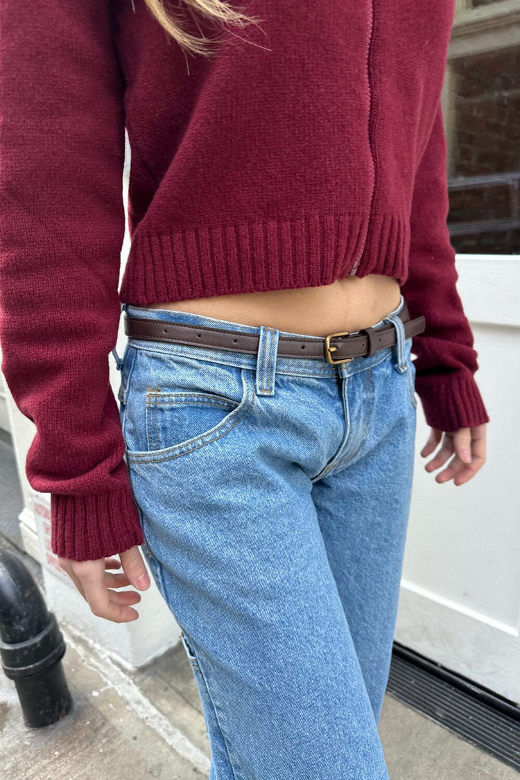 Brandy Melville Sale | Faux Leather Buckle Belt
