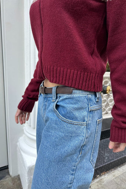 Brandy Melville Sale | Faux Leather Buckle Belt