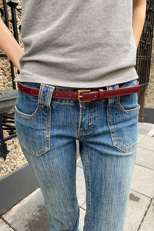 Brandy Melville Top Pick | Faux Leather Buckle Belt